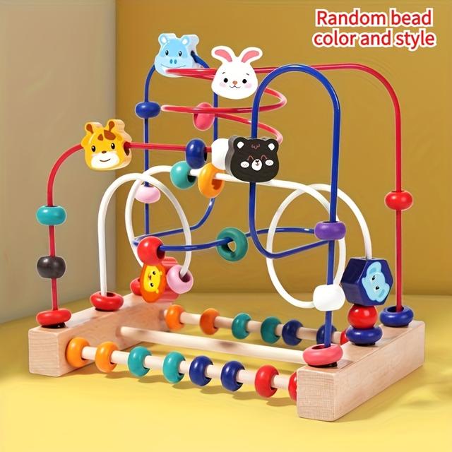TEMU An Early Learning Toy For Babies And Toddlers Featuring A Wrapped Bead Puzzle