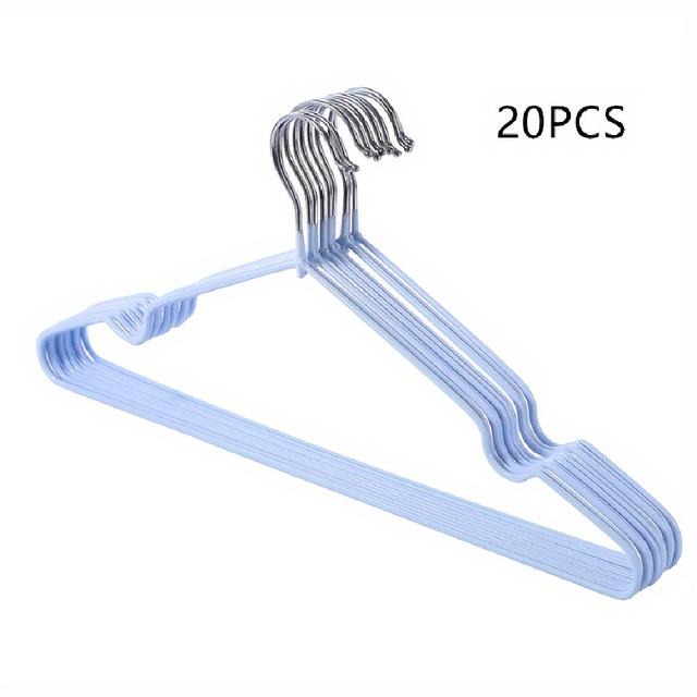 TEMU 10/20pcs Hanger With Anti-slip Design, Traceless Hanger, Durable Heavy Coat Hanger, Household Clothes Drying Storage And Organization For Bedroom, Bathroom, Home