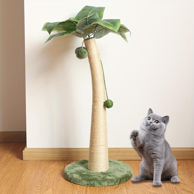 TEMU " Banana Scratching Post With Climbing Frame - Durable Construction, Ideal For Indoor Cats