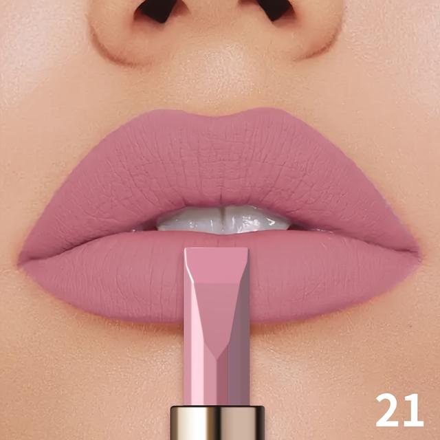 TEMU Matte Lipstick - Waterproof Matty Long-lasting Gloss For Women, Makeup