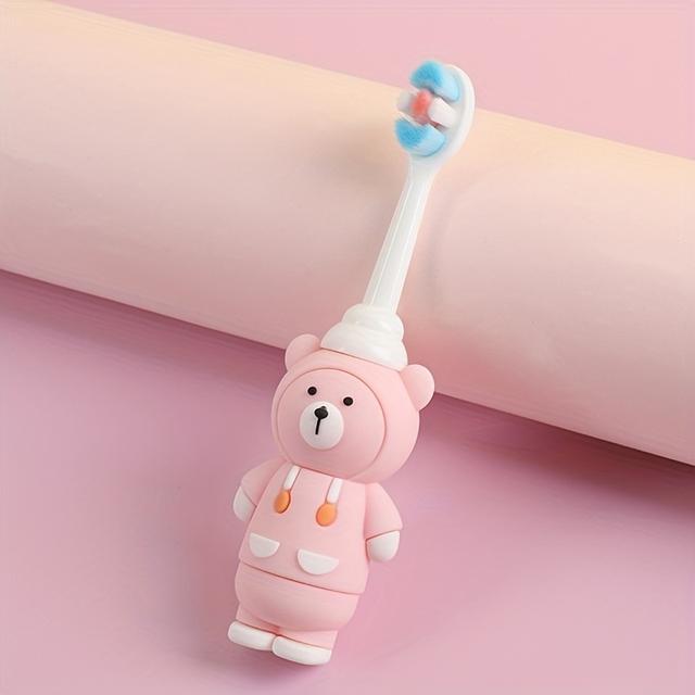 TEMU 1pc Soft Toothbrush With Cute - Microfiber Bristles, &, Individually Wrapped, Manual Operation, For &