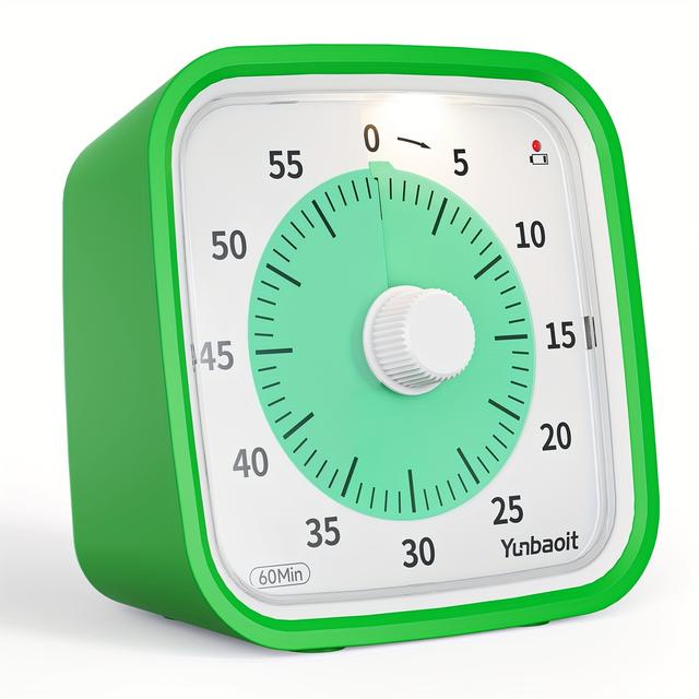 TEMU A Visual Timer With Protective Case For Managing Time Silently During Study, Work, And Office Tasks