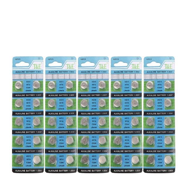 TEMU 50pcs Lr44 Ag13 357 303 Battery 1.55v Button Batteries, Etc