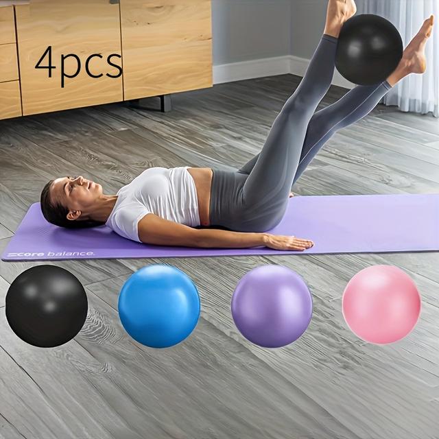 TEMU 4 Bolas de Pilates - Bolas de Exercício Antiderrapantes para Treinos de Core, Yoga e Treino de Estabilidade - Equipamento de Yoga Perfeito