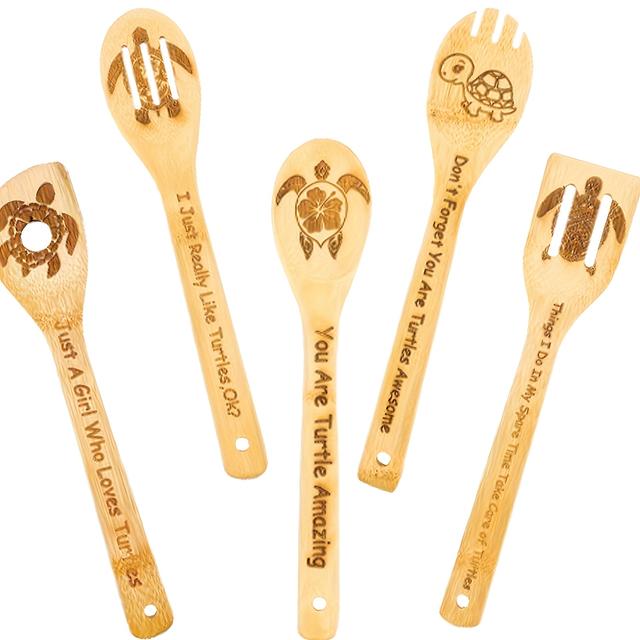 TEMU 6/ 5/ 1pc Sunflower Cutting Board And Cooking Spoons Kit – 5pcs Sunflower Wooden Carved Utensils And 1pc Bamboo Chopping Board Kitchen Supplies Home Decor For Christmas Mother Grandma Gifts