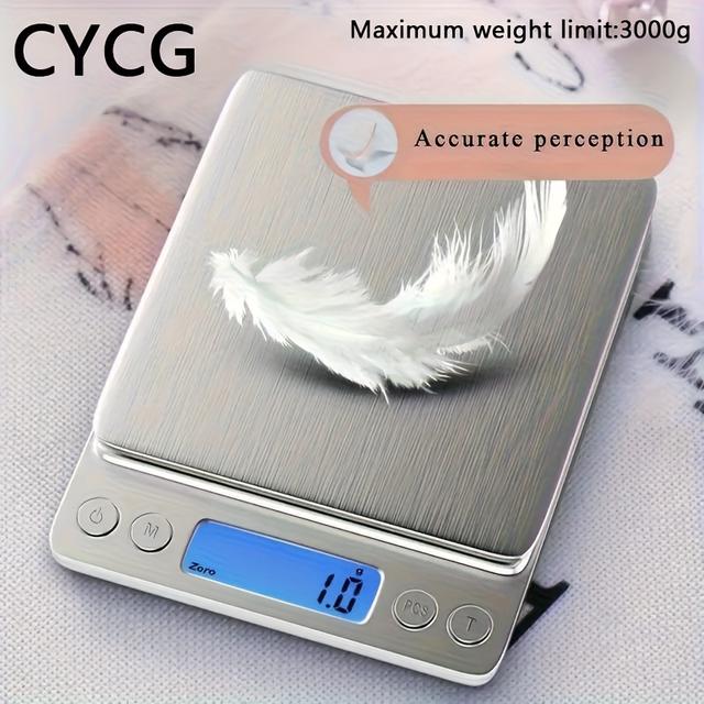 TEMU 1pc Kitchen Electronic Scale Black, Household Kitchen Scale Food Scale (without Battery)
