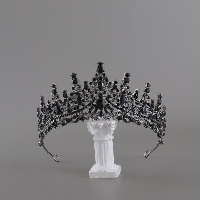 TEMU 1pc Women's -style Vintage Glass Rhinestone Gothic Wedding Banquet Party 18th Birthday Princess Alloy Crown