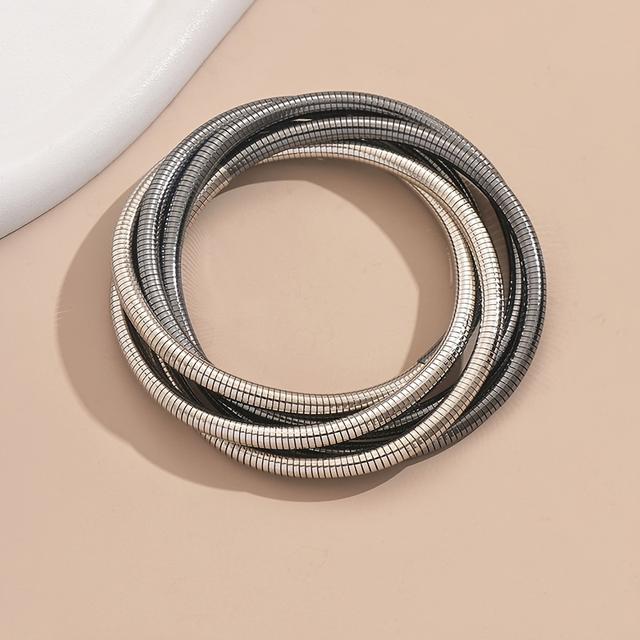 TEMU Jednoduchý Vícevrstvý Elastický Náramek pro Ženy