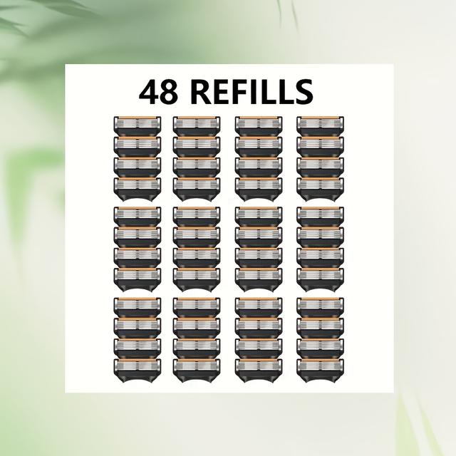 TEMU 48 Safety Razor Designed For , Ideal For Facial Hair, Made Of Stainless Steel, And Easy To Replace, Perfect For Classic