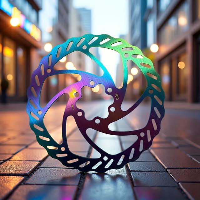 TEMU Rotor de seis tornillos para bicicleta de montaña, rotor de freno de disco tipo capa de petróleo, pastilla de freno de disco