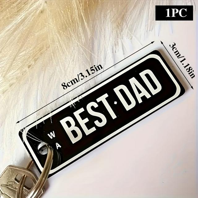 TEMU 2d Flat, Custom 1/5/10pcs Flat Acrylic Keychain, Personalized License Plate Holder – Stylish, Minimalist, Durable, Custom Font Option, Unique Graduation & Memorial Gift For , Family,
