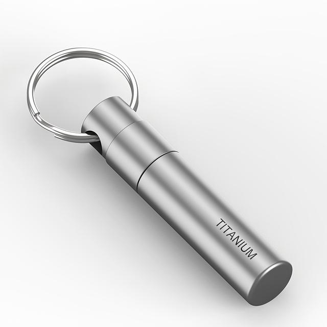 TEMU 1pc Herramienta de expulsión de tarjeta SIM de aleación de titanio, anillo de llave multifuncional de restablecimiento electrónico, regalo unisex, estilo deportivo