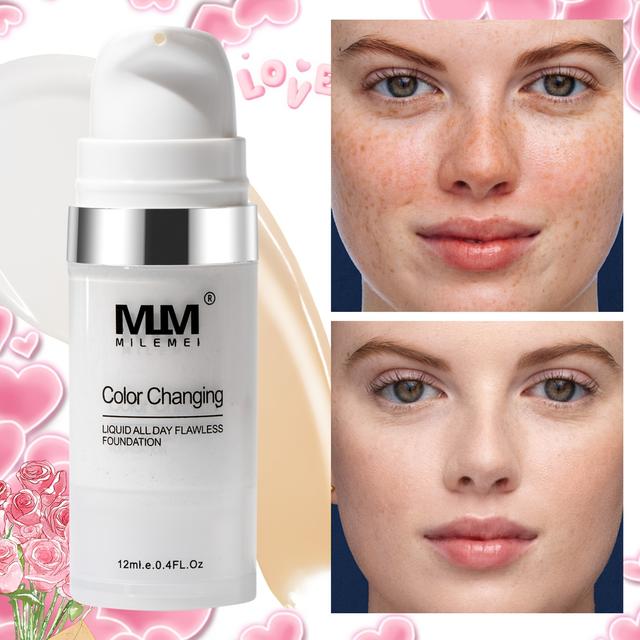 TEMU Base de Maquillaje Dos en Uno que de Color, Larga Duración, Resistente , Cobertura Media a Total Mate. Todo Tipo de Beige , , Fácil Aplicación. Regalo para de la para Novia, o