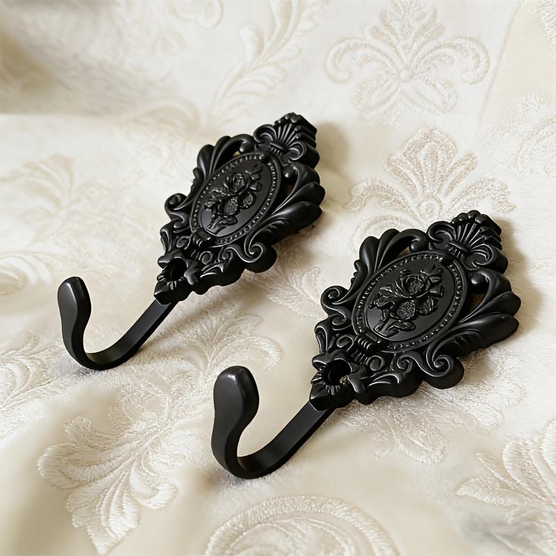 TEMU 2pcs Bohemian Style Wall Mounted Metal Rustproof Hooks | Shower Curtain And Coat Hooks, , Suitable For Hanging Towels And Robes In The Bathroom