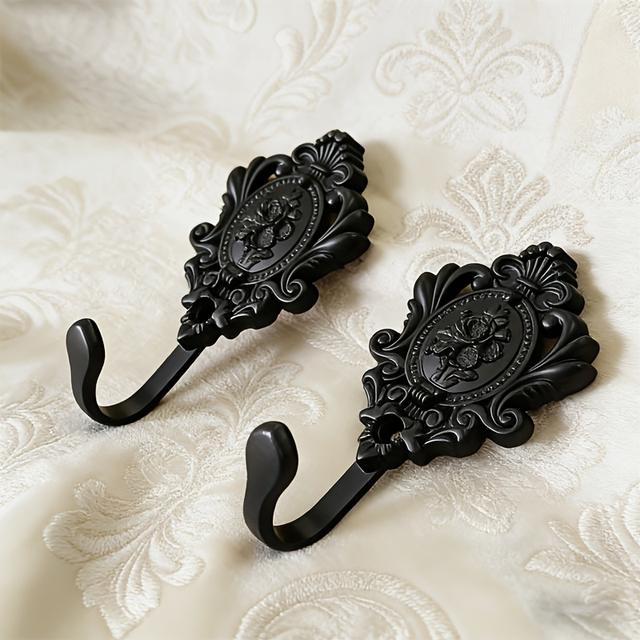 TEMU 2 ks Nástěnné kovové háčky v bohémském stylu, odolné proti korozi | Háčky na sprchový závěs a kabáty, snadná instalace, vhodné pro zavěšení ručníků a županů v koupelně