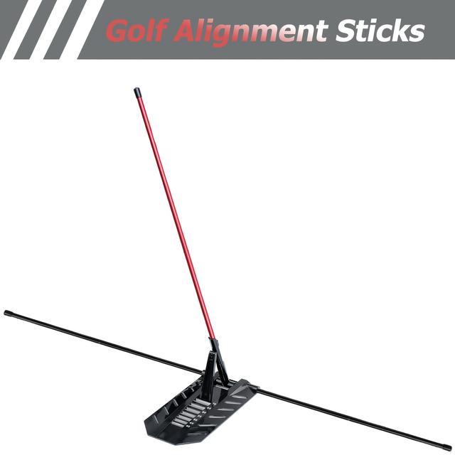 TEMU HUAEN 조절 가능한 골프 스틱 - 튼튼한 금속, 훈련 및 연습에 완벽 - 크리스마스, , 추수감사절, 아버지의 날에 이상적인 선물, HUAEN