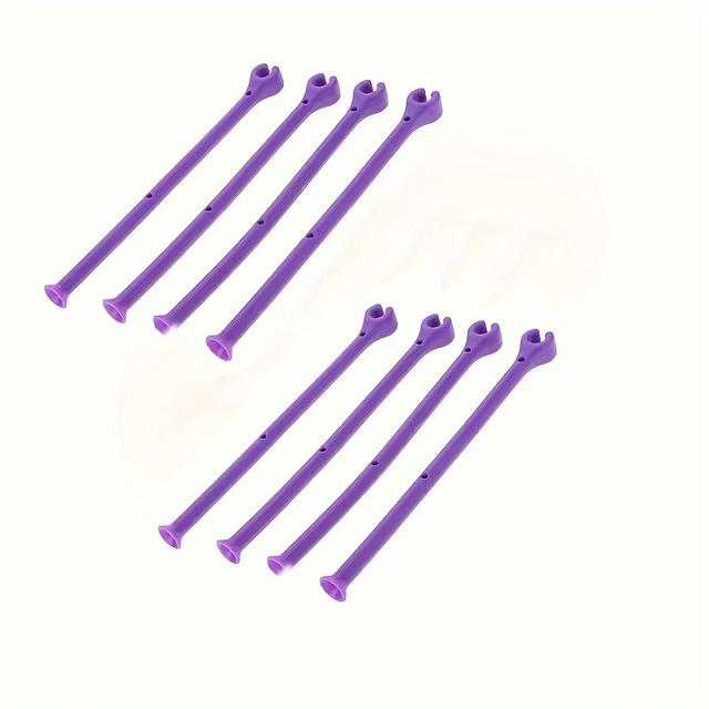 TEMU 4pcs, 8pcs Purple Stands. Adjustable Silicone Wine Holders, Suitable For Tall Wine Glasses, Wine Rack, Tools, Innovative Gadgets