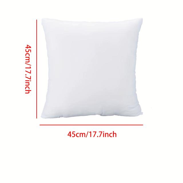 TEMU 4pcs Sherpa Pillow Inserts, High-elasticity Polyester Covers - Ideal For Bedroom, Living Room, Sofa, Office Decor | Perfect Mother's Day Gift, Decorative Pillows