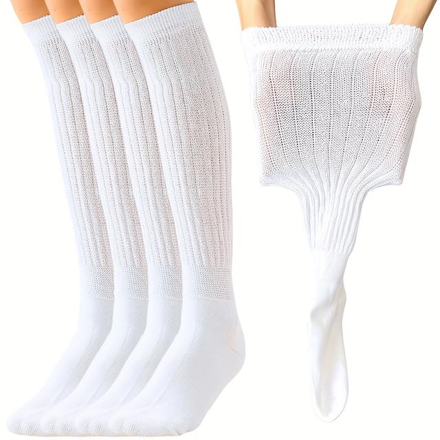 TEMU 2 de Calcetines Altos para Mujer, Suaves y Transpirables, Adecuados para Ancianas y Embarazadas, Regalo Considerado