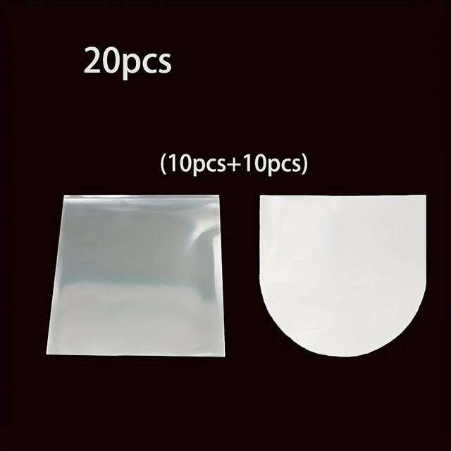 TEMU Conjunto de protección para discos de vinilo de 20 piezas, incluyendo 10 cubiertas interiores exteriores - una antistática sin necesidad de energía diseñada para proteger tus discos de vinilo