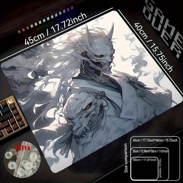 TEMU 다용도 사이즈 강화 유리 마우스 패드 | FPS 게이밍을 위한 업그레이드된 부드러움, 사무실 책상 매트, 가정용, 가족 및 친구를 위한 이상적인 선물, 새해, 할로윈, 크리스마스, 생일 선물로 완벽