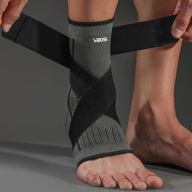 TEMU 1pc Vbosi Ankle Brace Support With Stabilizing Ankle Braces - Adjustable Hiking, Basketball & Running Braces Suitable For, Ankle, Athletic