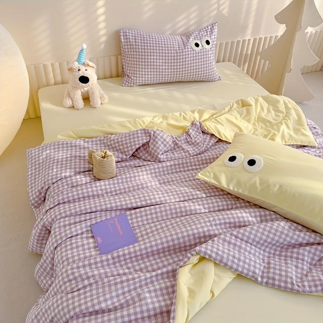 TEMU お昼寝に最適な、軽くて涼しい夏用。柔らかく通気性に優れています。（枕カバーとベッドシーツは含まれていません）- 柔らかく通気性抜群掛け布団はオールに適しており、寝室や客室に最適です。