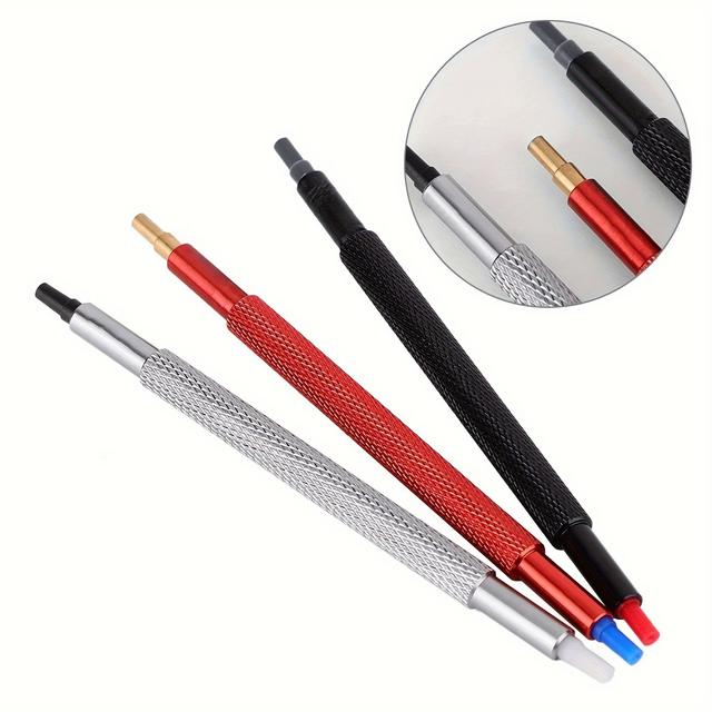 TEMU 3pcs Watch Repair Tool Set - Stainless Pressers & Pushers With Rubber Heads Watchmaker Work