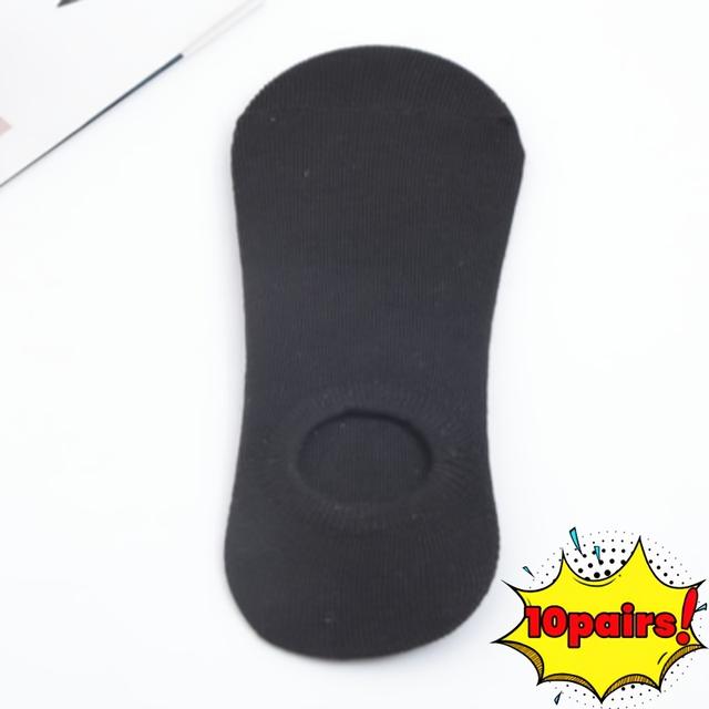 TEMU 10 Pairs Of Unisex Summer Breathable Socks - Thin Low-cut Boat Socks, Solid Color /tan/white, For Casual And Sports Wear, Moisture-wicking Fabric