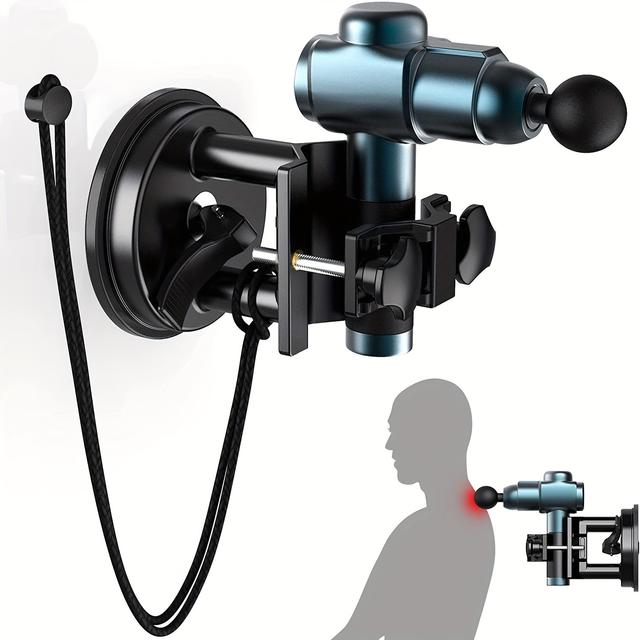 TEMU Hand-free Massage Mount, Strong Vacuum Suction Cups Massage Holder For Self Massage, Hand-free Massage Holder For Back, Muscle Massage Holder For Self Massage (black)