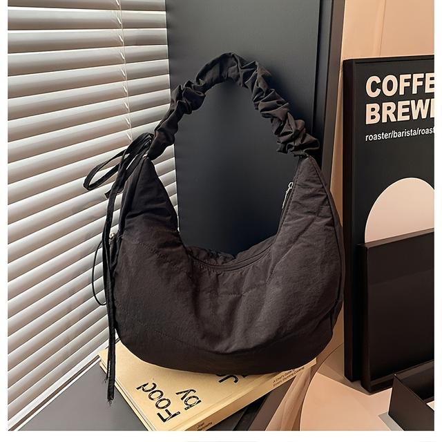 TEMU Sac de corps croissant , sac à à cordon, décontracté, grande , sac à épaule unique tendance, sac nuage sous
