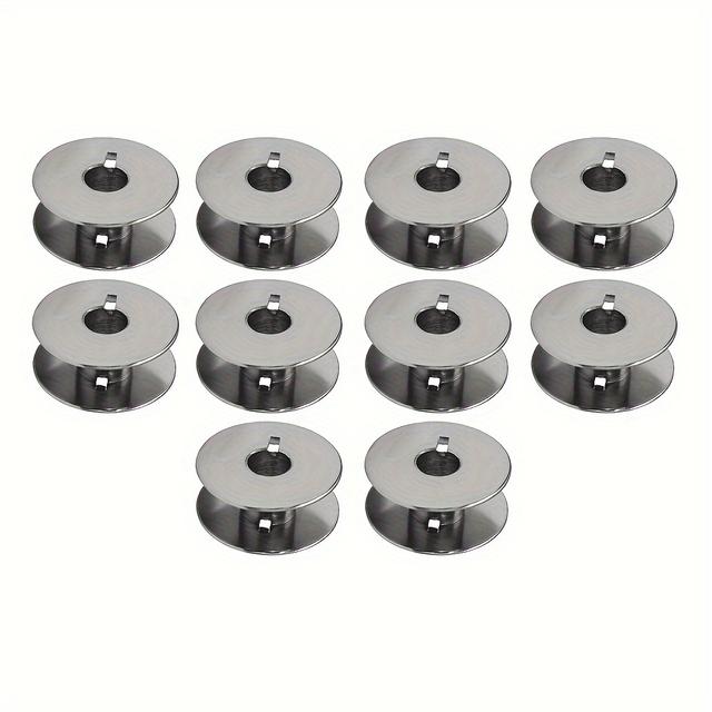 TEMU 10pcs/pack Metal (55623s) Sewing Machine Bobbins For Singer Brother Sewing Machine Accessories