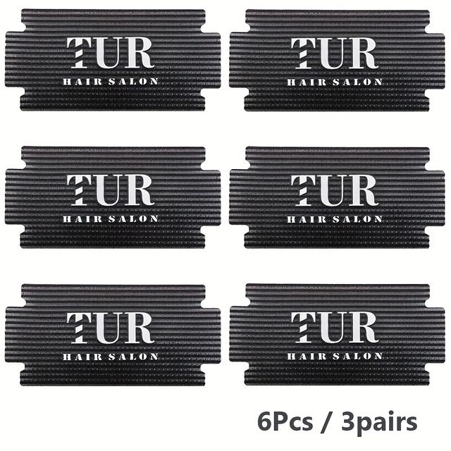 TEMU Sprinsoo 6pcs Barber Hair Sticker Haircut Hair Trimming Necessities Hairdressing Tape Hair Holder Hairpin Barber Supplies Accessories Salon Hair Styling Tools
