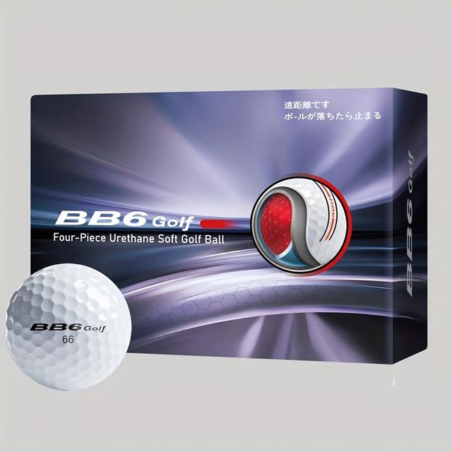 TEMU 4-layer Golf Distance Ball With Green Alignment Line, , High , Stable Flight – Far Distance Ball Recommended For Experienced Players