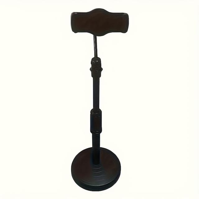 TEMU 1개 검정색 휴대폰 스탠드, 높이 및 각도 조절 가능, 안정적인 데스크탑 마운트 (라이브 스트리밍 및 비디오 시청용), 범용 게으른 스탠드, 휴대용 휴대폰 홀더, 책상용 휴대폰 홀더, 높이 조절, 라이브 스트리밍, 범용 스탠드