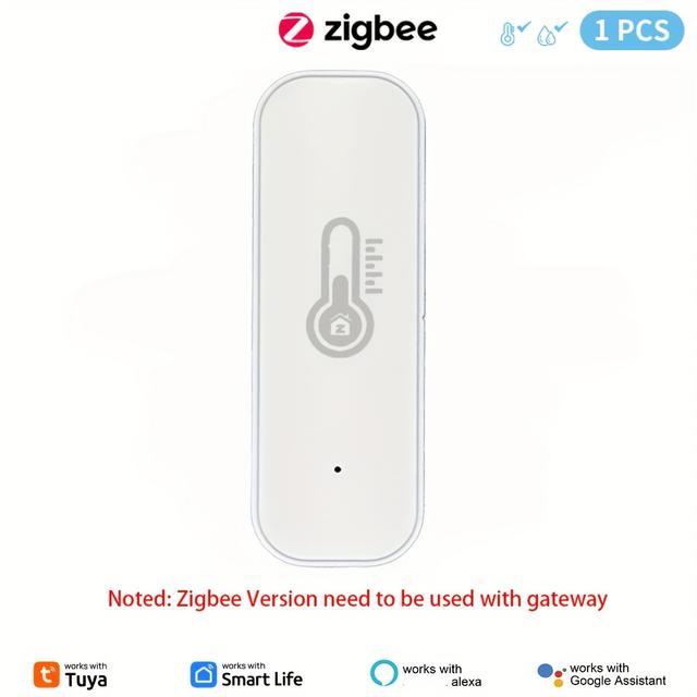 TEMU Smart Wifi/zigbee Indoor Temperature And Humidity Sensor, Greenhouse Temperature Sensor