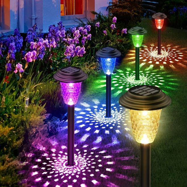 TEMU 8pcs Upgraded Solar Outdoor Lights, Bright Solar Garden Lights, Automatic Solar Lights Outdoor, For Lawn Terrace Walkways