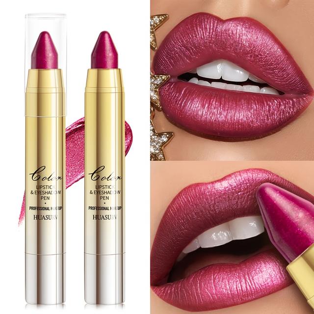 TEMU Lipstick And Eyeshadow -one Pearlescent Shimmer Moisturizes Lips [christmas Gift][girl's Gift][holiday Gifts][ Free]