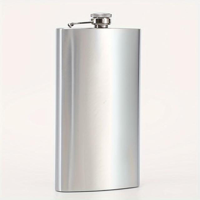 TEMU 1 шт. маленької фляги, портативна фляга з нержавіючої сталі для кемпінгу на природі, підходить для особистого використання, об'ємом приблизно 336 мілілітрів або 12 унцій