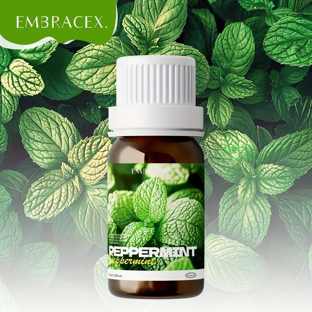 TEMU Ätherisches Pfefferminzöl, alkoholfreier langanhaltender Duft, ideales Geschenk, , geeignet für Duftdiffusoren, Luftbefeuchter, Kerzenherstellung - . 0,33 fl.oz, Rattan-Diffusoröle