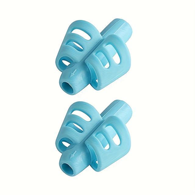 TEMU 2pcs/4pcs Ergonomic Pen Holders For Writing Posture Correction - Colorful Training Tool, Suitable For Left/ Right-handed Adults And With Special Needs, Compatible With Pencils, Pens, Crayons