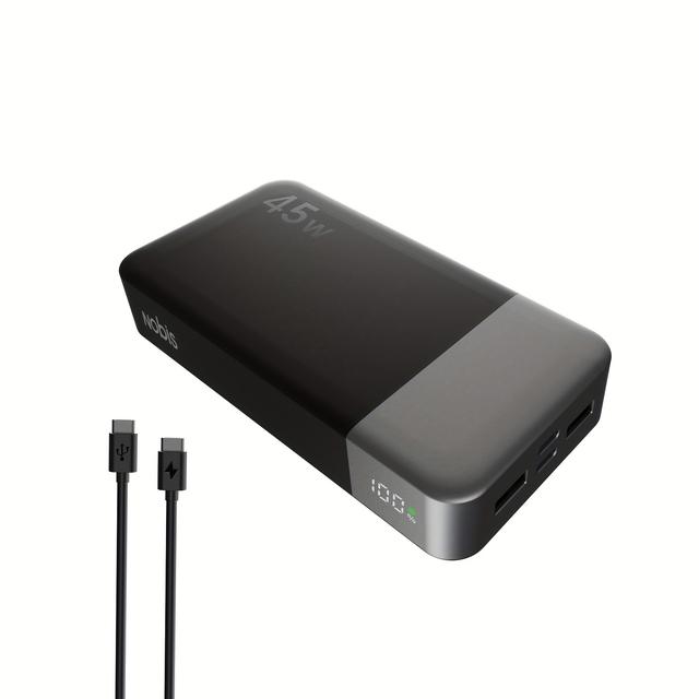 TEMU Portable Charger, 20000mah Power Bank, 45w Power Bank Fast Charging, Battery Pack With C To C Cable, Battery Bank With Digital Display For Iphone Laptop Etc