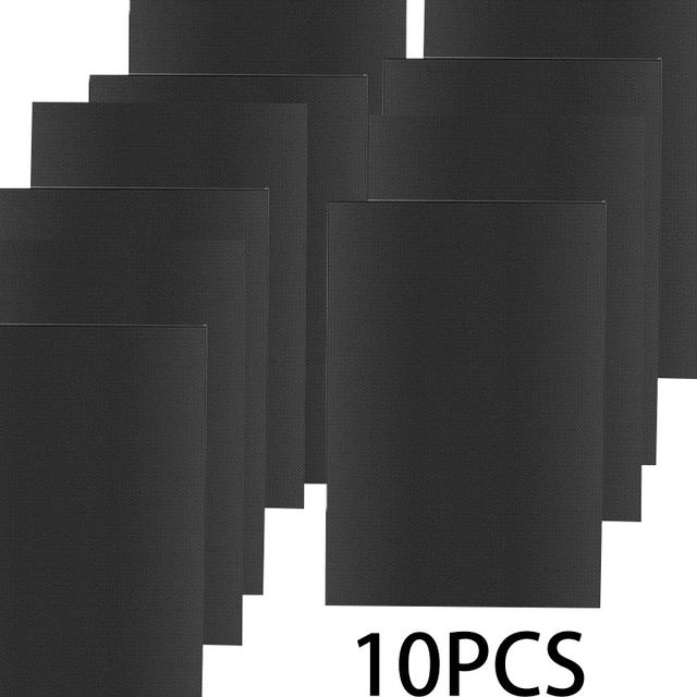 TEMU Set Of -temperature Resistant, Easy-to-clean Grilling Mats, Suitable For Home Microwaves And Outdoor Grills.