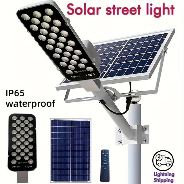 TEMU Newest Outdoor Powerful Solar Light Solar Street Light For Sunlight Light Garden Garage Terrace House Remote Control