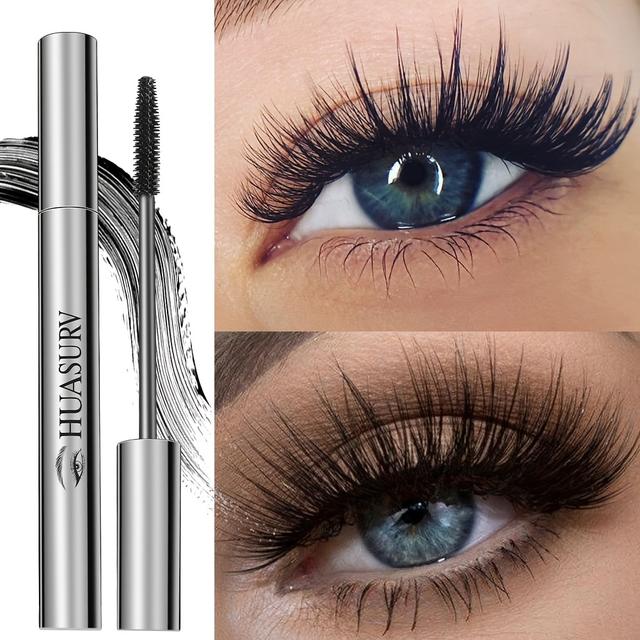 TEMU Merry Christmas Christmas Gifts Huasurv Almond Dense Lash Mascara Natural Lengthening Natural Volumizing Curling Mascara Hs9181-2