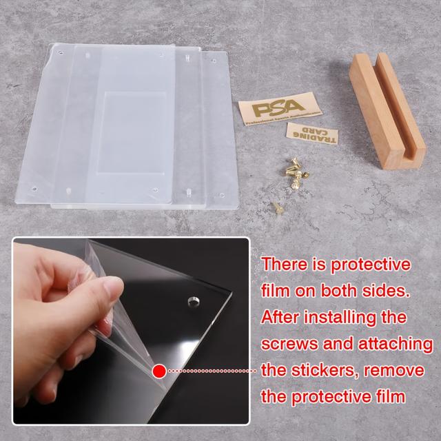 TEMU PSA Bewertungskarten-Displayständer für Sammelkarten, Sportkarten und Karten, mit einem transparenten Acrylhalter für PTCG-Karten-Ausstellungen.