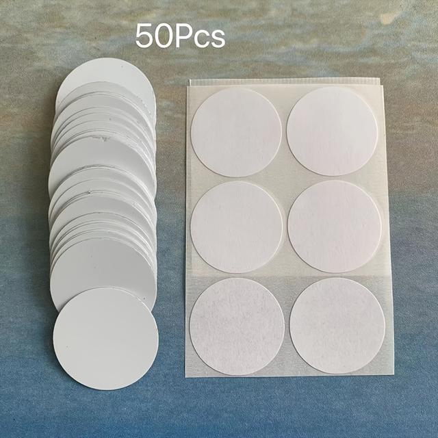 TEMU Sublimation Blank Aluminum Discs In Packs Of 50, 100, Or 200, Designed For Sublimation Printing, Complete With Double-sided Adhesive Stickers For Cell Phone Grip Holders