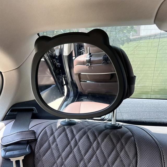 TEMU Car Seat Mirror, 360-degree Rotatable Car Rearview Mirror, , Crash Tested And -resistant Design, Providing Wide And