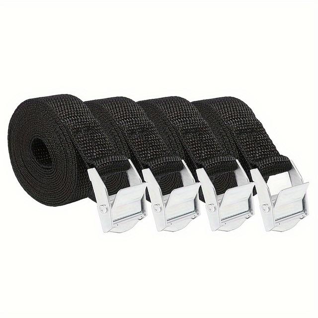 TEMU 4pcs Lashing Straps Quick Release Buckle Backpacking Luggage Strap For Tie Down Mounted Cargo