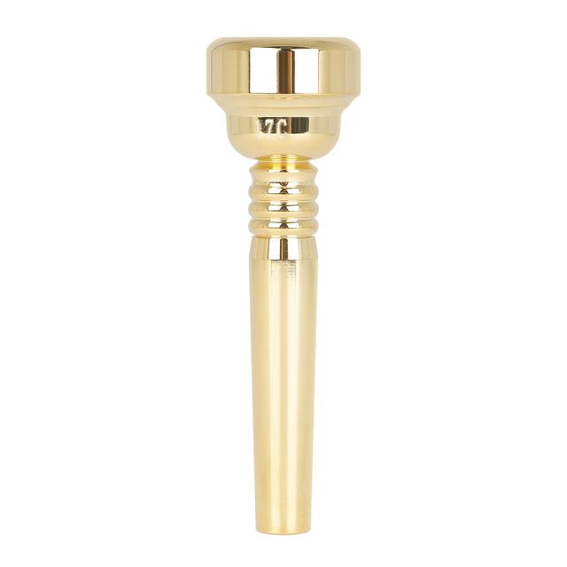 TEMU Brass Instrument Trumpet Mouthpiece Brass Gold-plated 17c Trumpet Mouthpiece For Beginners